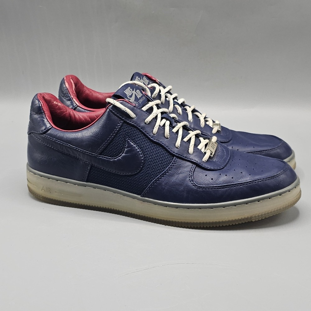 Nike AF1 Downtown‎ Low Air Force One 579962-401 SZ 10.5 Shoes Midnight Navy 2013